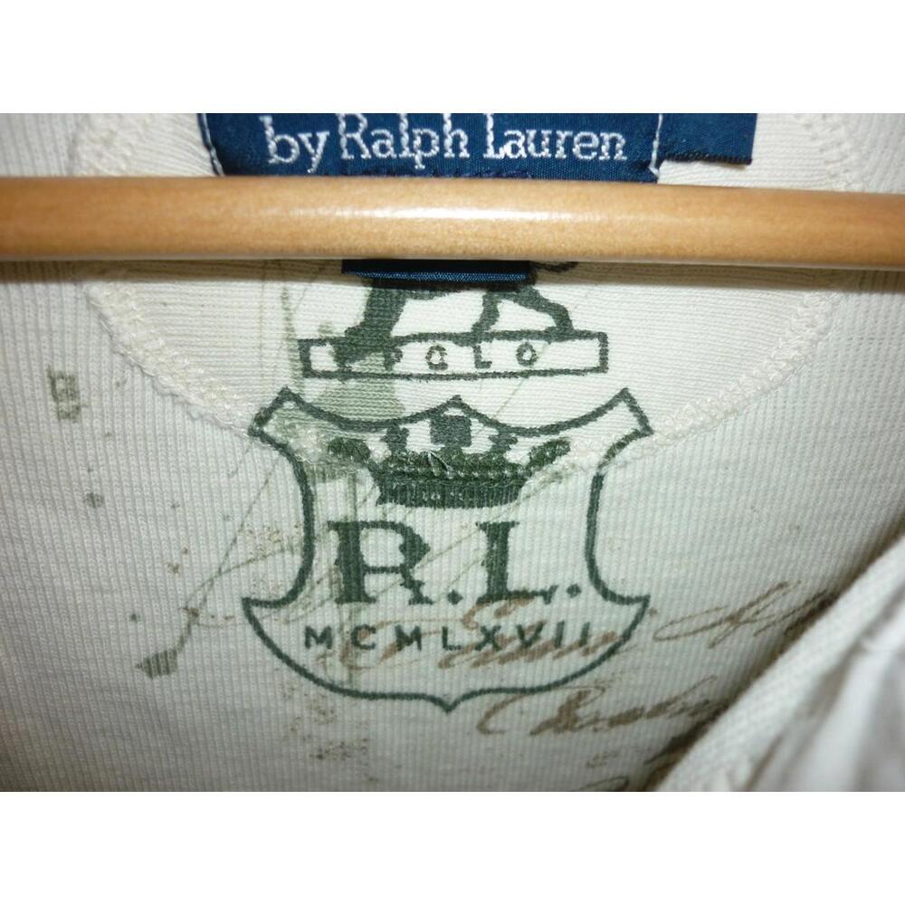 Vintage Polo Ralph Lauren Men’s R64 836 Tee Henley Ribbing Y2K Shirt Large L - Picture 7 of 9